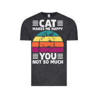 Vintage Black Funny Cat Lover Sarcastic Cat Memes Vintage Tee - linhVisuals