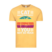 Vintage Mustard Funny Cat Lover Sarcastic Cat Memes Vintage Tee - linhVisuals