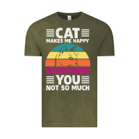 Vintage Olive Funny Cat Lover Sarcastic Cat Memes Vintage Tee - linhVisuals