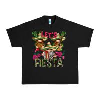 Black Let's Fiesta with gnomes Urban Heavy Tee - NancyCooperArtShop