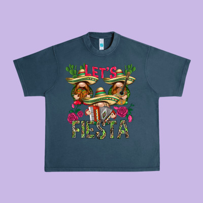 Let's Fiesta With Gnomes Urban Heavy Tee Designed By Nancycooperartshop
