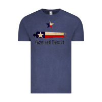 Vintage Denim come and take it   texas flag essential Vintage Tee - linhVisuals