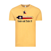 Vintage Mustard come and take it   texas flag essential Vintage Tee - linhVisuals