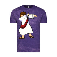 Cloud Purple dabbing jesus christian dab dance Vintage Tee - linhVisuals