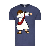 Vintage Denim dabbing jesus christian dab dance Vintage Tee - linhVisuals