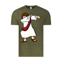 Vintage Olive dabbing jesus christian dab dance Vintage Tee - linhVisuals