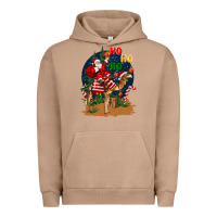 Pigment Burro Christmas  camel with Santa Urban Hoodie - BarkalooDesign