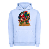 Pigment Grape Ice Christmas  camel with Santa Urban Hoodie - BarkalooDesign