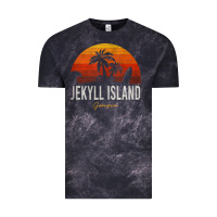 Cloud Black jekyll island beach georgia ga palms vacation surf sundown tank top Vintage Tee - linhVisuals