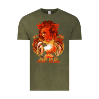 Vintage Olive set your heart ablaze Vintage Tee - linhVisuals