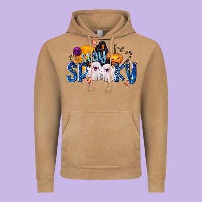 Stay Spooky Vintage Hoodie Designed By Texasbilliewilder