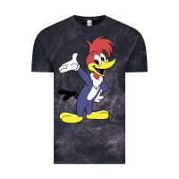 Cloud Black woody woodpecker Vintage Tee - linhVisuals
