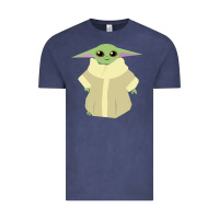 Vintage Denim Baby Grogu Legend Vintage Tee - linhVisuals