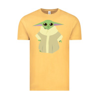 Vintage Mustard Baby Grogu Legend Vintage Tee - linhVisuals