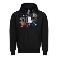 Black I am Snow Cute Zipper Hoodie - FaDigitalArtStudio