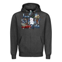 Charcoal Heather I am Snow Cute Zipper Hoodie - FaDigitalArtStudio