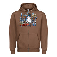 Chestnut I am Snow Cute Zipper Hoodie - FaDigitalArtStudio