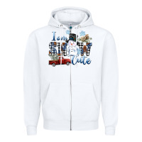 White I am Snow Cute Zipper Hoodie - FaDigitalArtStudio