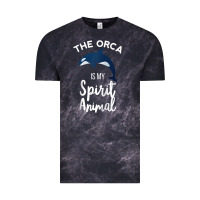 Cloud Black orca spirit animal killer whale ocean sea marine funny water raglan ba Vintage Tee - linhVisuals