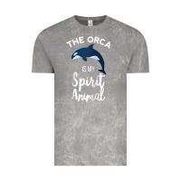 Cloud Rock orca spirit animal killer whale ocean sea marine funny water raglan ba Vintage Tee - linhVisuals