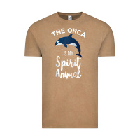 Vintage Coffee orca spirit animal killer whale ocean sea marine funny water raglan ba Vintage Tee - linhVisuals