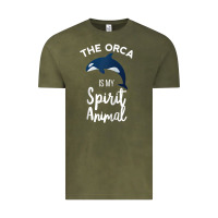 Orca Spirit Animal Killer Whale Ocean Sea Marine Funny Water Raglan Ba Vintage Tee | Teevron