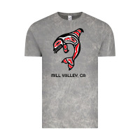 Cloud Rock mill valley, california native american orca killer whale raglan baseb Vintage Tee - linhVisuals