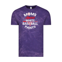 Cloud Purple moms against white baseball pants sport lover mothers day Vintage Tee - linhVisuals