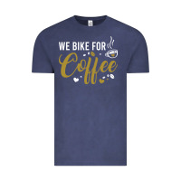 Vintage Denim we bike for coffee t shirt Vintage Tee - linhVisuals