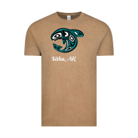 Vintage Coffee sitka alaska native american tribal orca killer whale raglan baseball Vintage Tee - linhVisuals