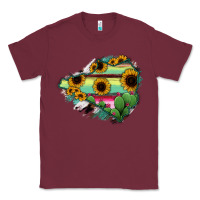 Burgundy Colima State Of Mexico Map Classic Tee - RanaPortraitStore