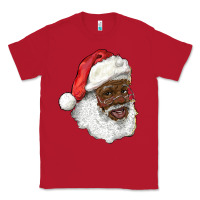 Red african american santa Classic Tee - RanaPortraitStore