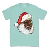 Seafoam african american santa Classic Tee - RanaPortraitStore