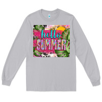 Moon Dust hello summer with cowhide Long Sleeve Tee - TumblerDesignByShophia