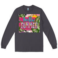 Smoke hello summer with cowhide Long Sleeve Tee - TumblerDesignByShophia
