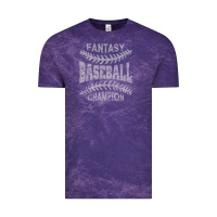 Cloud Purple fantasy baseball champion distressed Vintage Tee - linhVisuals