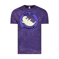 Cloud Purple seal of approval baby art Vintage Tee - linhVisuals