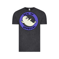 Vintage Black seal of approval baby art Vintage Tee - linhVisuals
