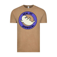 Vintage Coffee seal of approval baby art Vintage Tee - linhVisuals