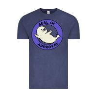 Vintage Denim seal of approval baby art Vintage Tee - linhVisuals