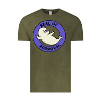 Vintage Olive seal of approval baby art Vintage Tee - linhVisuals