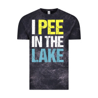 I Pee In The Lake Funny Summer Vacation T Shirt Vintage Tee | Teevron