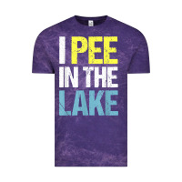 Cloud Purple i pee in the lake funny summer vacation t shirt Vintage Tee - linhVisuals