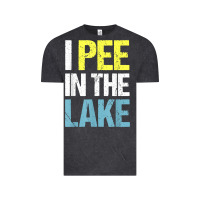 Vintage Black i pee in the lake funny summer vacation t shirt Vintage Tee - linhVisuals