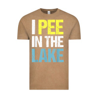 Vintage Coffee i pee in the lake funny summer vacation t shirt Vintage Tee - linhVisuals