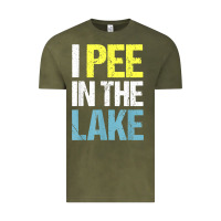 Vintage Olive i pee in the lake funny summer vacation t shirt Vintage Tee - linhVisuals