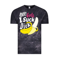 Cloud Black sorry girls i suck dick Banana Vintage Tee - linhVisuals