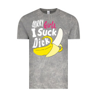 Cloud Rock sorry girls i suck dick Banana Vintage Tee - linhVisuals