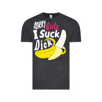 Vintage Black sorry girls i suck dick Banana Vintage Tee - linhVisuals