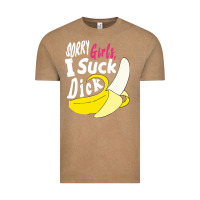 Vintage Coffee sorry girls i suck dick Banana Vintage Tee - linhVisuals